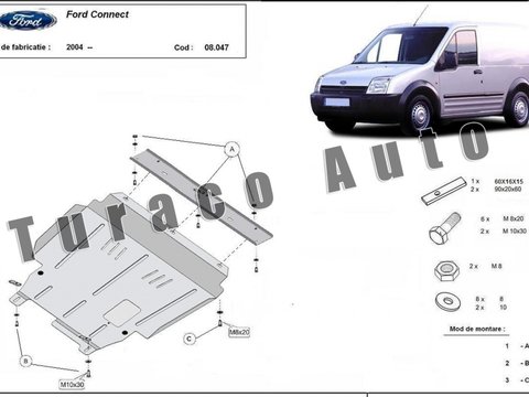 Scut metalic motor Ford Transit Connect 2004-2012