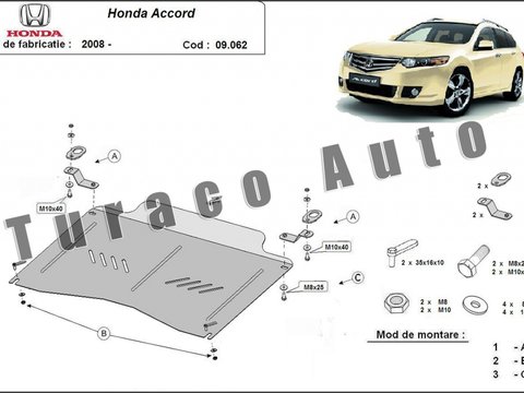 Scut metalic motor Honda Accord 2.0, 2,4 2008-2017