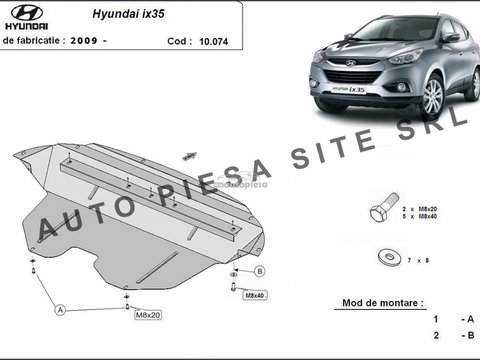 Scut metalic motor Hyundai ix35 fabricat incepand cu 2009 APS-10,074 piesa NOUA