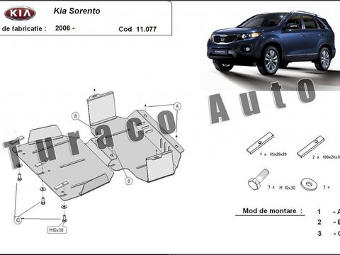 Scut metalic motor Kia Sorento 2006-2017