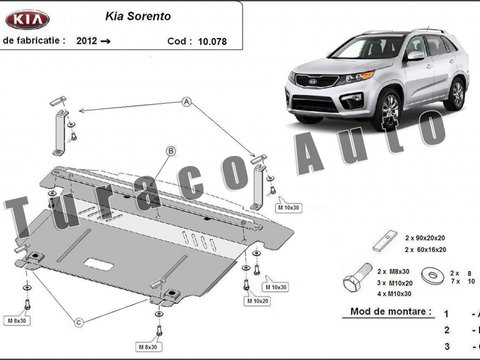 Scut metalic motor Kia Sorento 2012-2017