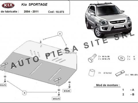 Scut metalic motor Kia Sportage (JE, KM) fabricata incepand cu 2004 APS-10,073 piesa NOUA