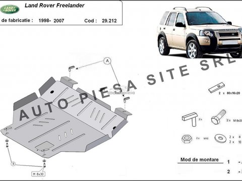Scut metalic motor Land Rover Freelander fabricat incepand cu 2007 APS-29,212 piesa NOUA