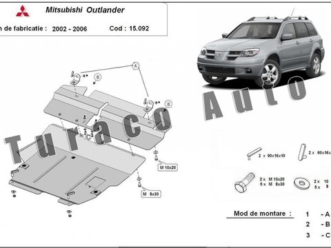 Scut metalic motor Mitsubishi Outlander 2002-2006