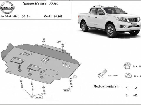 Scut metalic motor Nissan Navara NP300 2015-2017