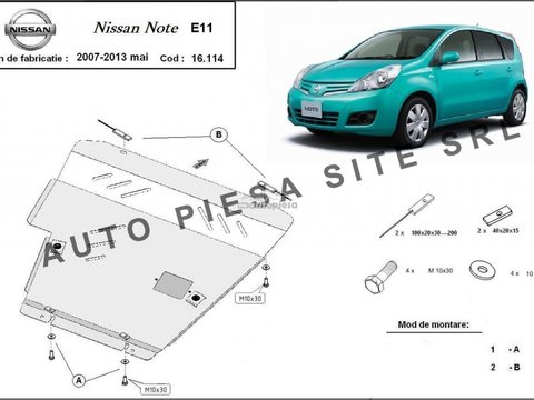 Scut metalic motor Nissan Note fabricat incepand cu 2007 APS-16,114 piesa NOUA