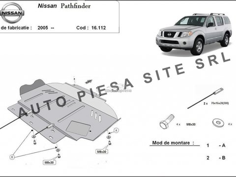 Scut metalic motor Nissan Pathfinder fabricat incepand cu 2005 APS-16,112 piesa NOUA