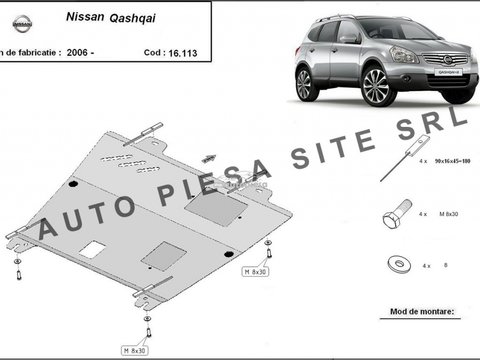 Scut metalic motor Nissan Qashqai fabricat incepand cu 2006 APS-16,113 piesa NOUA