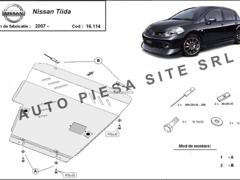 Scut metalic motor Nissan Tiida fabricat incepand cu 2007 APS-16,114 piesa NOUA