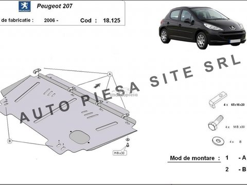 Scut metalic motor Peugeot 207 fabricat incepand cu 2006 APS-18,125 piesa NOUA
