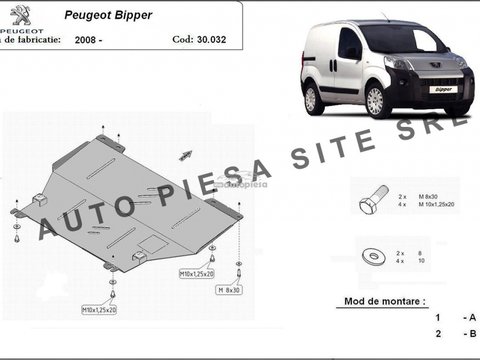 Scut metalic motor Peugeot Bipper fabricat incepand cu 2008 APS-30,032 piesa NOUA
