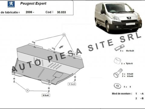 Scut metalic motor Peugeot Expert fabricat incepand cu 2006 APS-30,033 piesa NOUA
