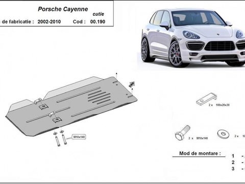 Scut metalic motor PORSCHE Cayenne, Cayenne Turbo 2002-2010