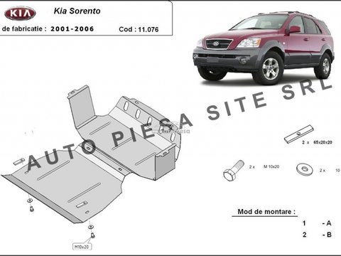 Scut metalic motor + radiator Kia Sorento fabricata in perioada 2001 - 2006 APS-11,076 piesa NOUA