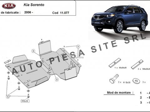 Scut metalic motor + radiator Kia Sorento fabricata incepand cu 2006 APS-11,077 piesa NOUA