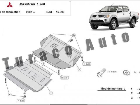 Scut metalic motor +radiator Mitsubishi L200 2007-2017