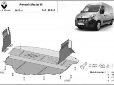 Scut metalic motor Renault Master III 2010-2017