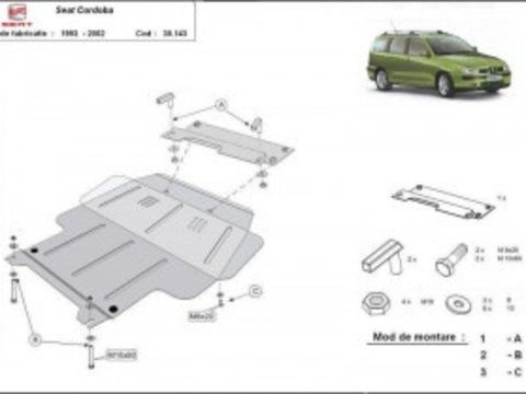 Scut metalic motor Seat Cordoba 1993-2001