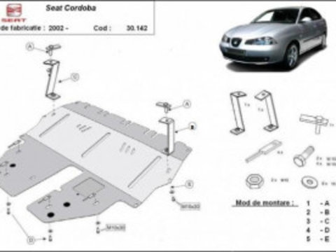 Scut metalic motor Seat Cordoba 2002-2017