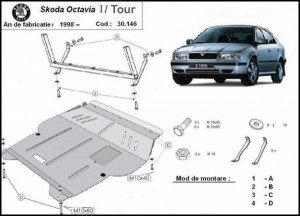 Scut metalic motor Skoda Octavia Tour 1.6-2.0, 1.9