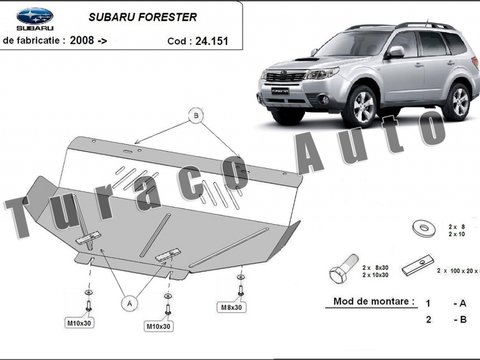 Scut metalic motor Subaru Forester III 2008-2017