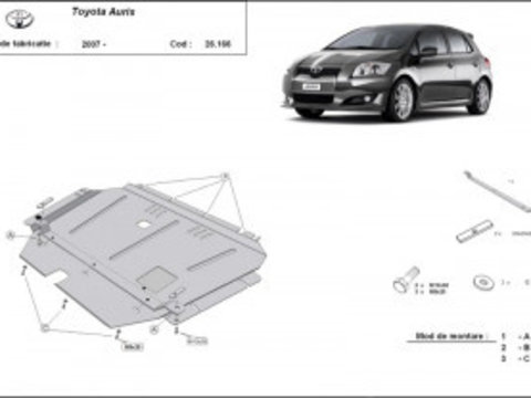 Scut metalic motor Toyota Auris 2007-2017