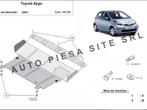 Scut metalic motor Toyota Aygo fabricata incepand cu 2006 APS-30,219 piesa NOUA