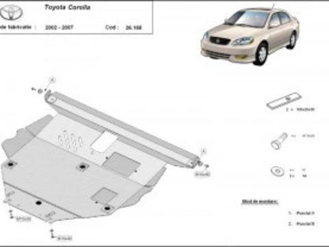 Scut metalic motor Toyota Corolla 2002-2007