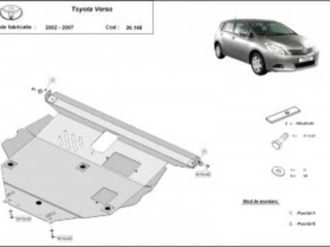 Scut metalic motor Toyota Corolla Verso 2002-2009