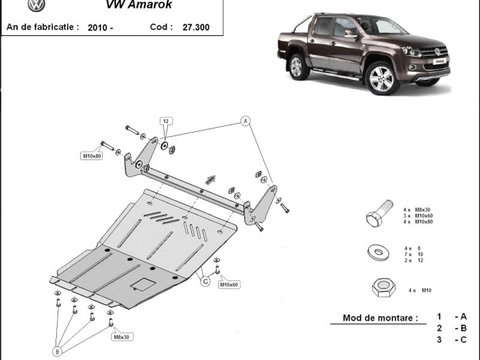 Scut metalic motor Volkswagen Amarok 2010-2017