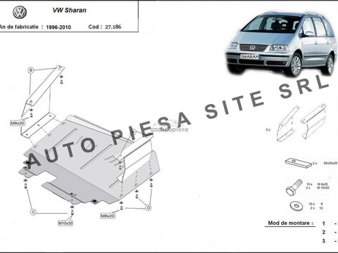 Scut metalic motor VW Sharan (7M8, 7M9, 7M6) fabricat in perioada 1996 - 2010 APS-27,186 piesa NOUA