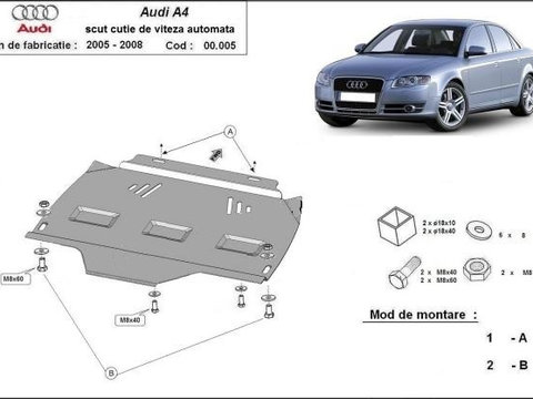 Scut metalic pentru cutia de viteze automata Audi A4 B7 2005-2008