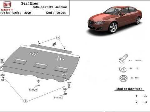 Scut metalic pentru cutia de viteze manuala Seat Exeo 2008-2013