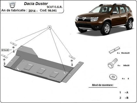 Scut metalic pentru EGR Dacia Duster Stop&Go II 2014-2017