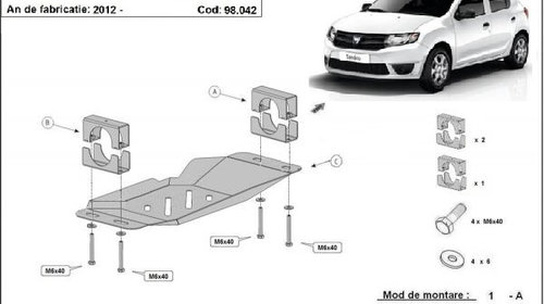 Scut metalic pentru EGR Dacia Sandero II