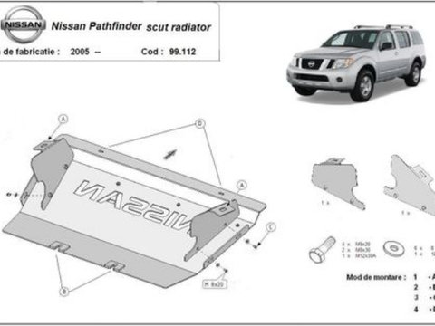 Scut metalic radiator Nissan Pathfinder 2005-2014