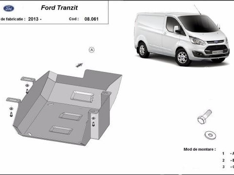 Scut metalic rezervor Ford Transit Custom AdBlue 2014-2019