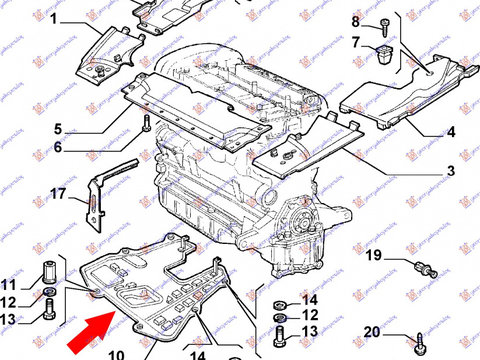 Scut Motor - Alfa Romeo 166 1998 , 60656845