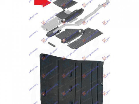 SCUT MOTOR BMW SERIE 7 G11 2015-> Scut inferior PLASTIC centrala fata PIESA NOUA ANI 2015 2016 2017 2018 2019