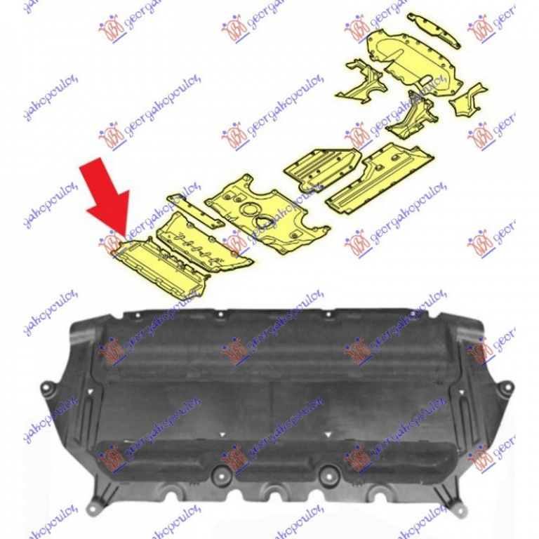 SCUT MOTOR BMW SERIE 8 G15 2018-> Scut motor fata PLASTIC PIESA NOUA ANI 2018 2019 2020 2021 2022