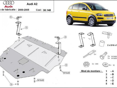 Scut motor metalic Audi A2 2000-2005