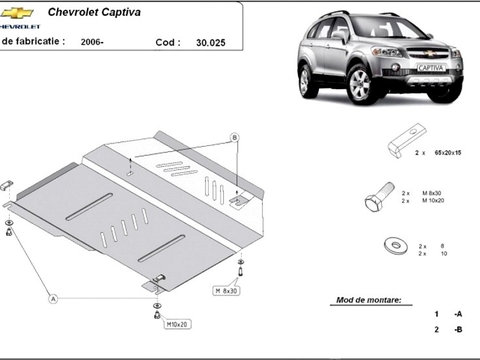 Scut motor metalic Chevrolet Captiva 2006-2010