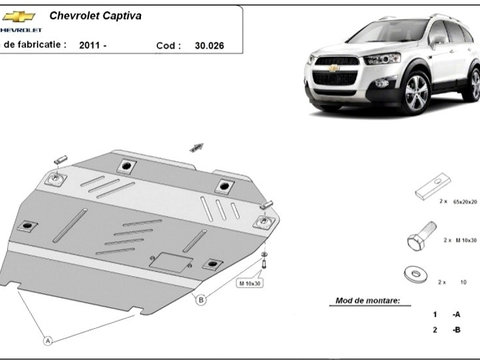 Scut motor metalic Chevrolet Captiva 2011-2018