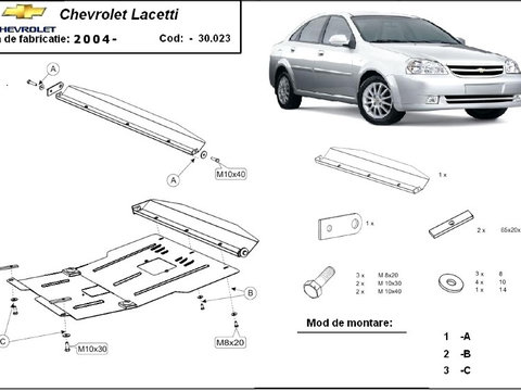 Scut motor metalic Chevrolet Lacetti 2003-2008