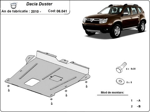 Scut motor metalic Dacia Duster I 2010-2013