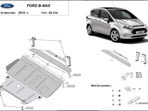 Scut motor metalic Ford B-Max 2012-2017