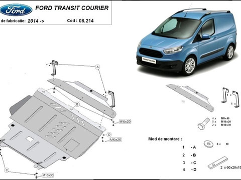 Scut motor metalic Ford Transit Courier 2014-prezent