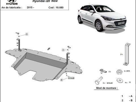 Scut motor metalic Hyundai I 20 2014-2020