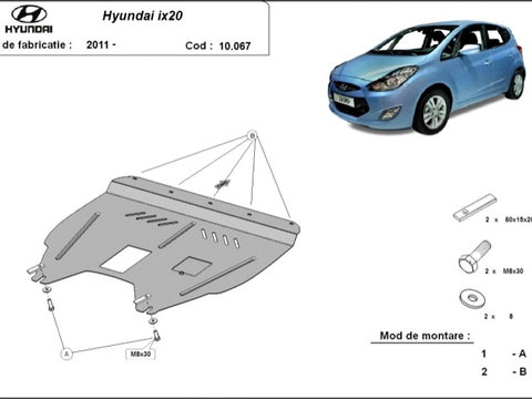 Scut motor metalic Hyundai IX20 2010-2019