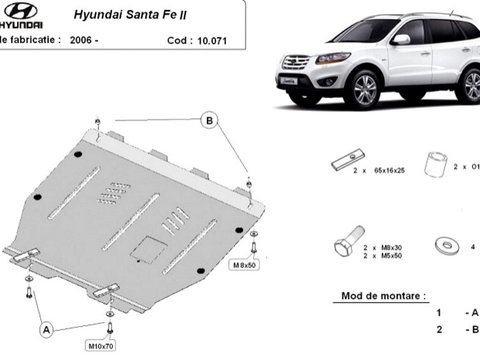 Scut motor metalic Hyundai Santa Fe II 2006-2012